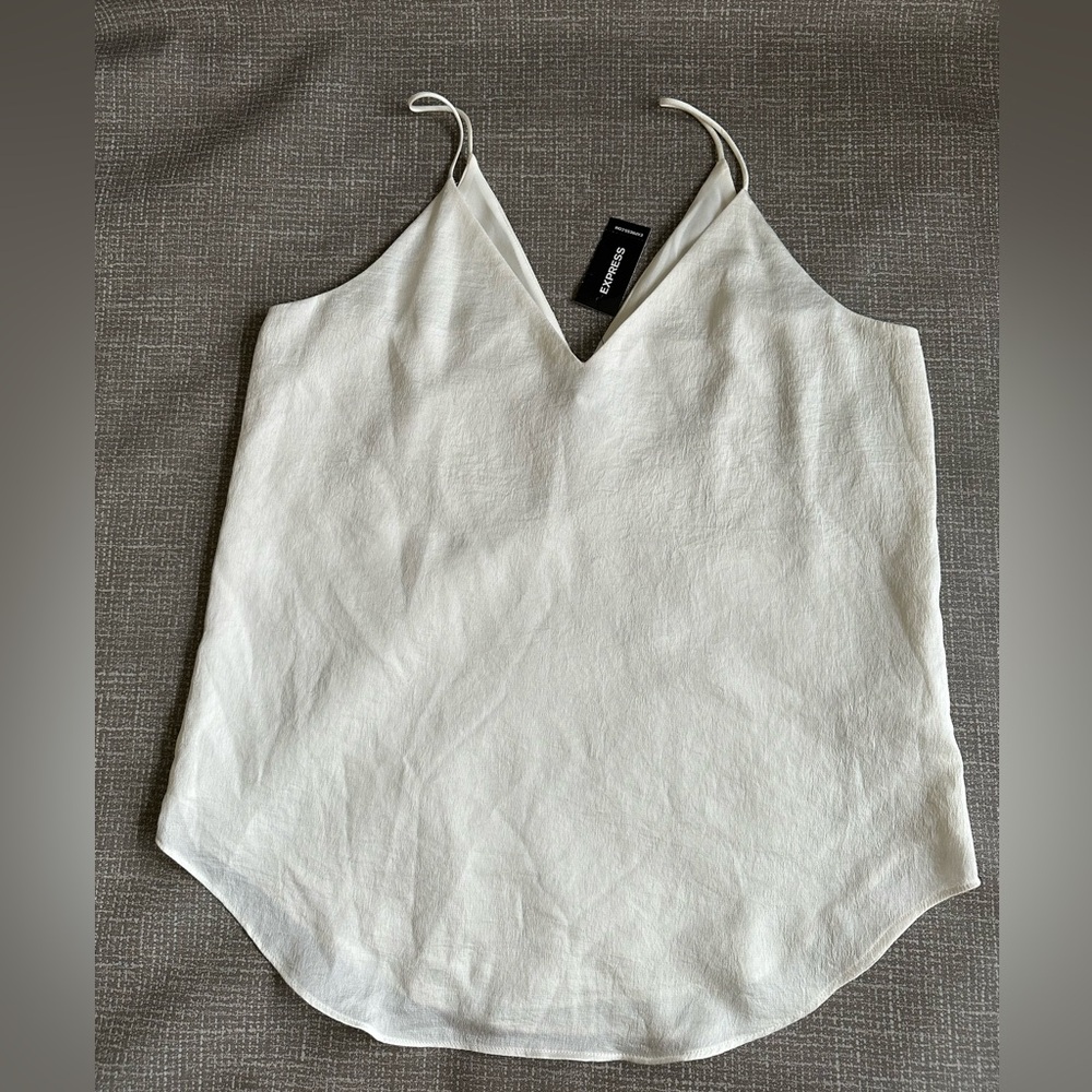 Express Satin Like Cami Cream Size Small - Picture 3 of 11